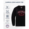 JanSport NCAA Officially Licensed Campus Long Sleeve T Shirt for Men, Soft & Breathable Pre-Shrunk Cotton Crewneck T Shirt(Arkansas Razorbacks)