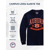 JanSport NCAA Officially Licensed Campus Long Sleeve T Shirt for Men, Soft & Breathable Pre-Shrunk Cotton Crewneck T Shirt(Auburn Tigers)