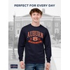 JanSport NCAA Officially Licensed Campus Long Sleeve T Shirt for Men, Soft & Breathable Pre-Shrunk Cotton Crewneck T Shirt(Auburn Tigers)