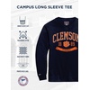 JanSport NCAA Officially Licensed Campus Long Sleeve T Shirt for Men, Soft & Breathable Pre-Shrunk Cotton Crewneck T Shirt(Clemson Tigers)