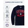 JanSport NCAA Officially Licensed Campus Long Sleeve T Shirt for Men, Soft & Breathable Pre-Shrunk Cotton Crewneck T Shirt(Connecticut Huskies)