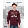 JanSport NCAA Officially Licensed Campus Long Sleeve T Shirt for Men, Soft & Breathable Pre-Shrunk Cotton Crewneck T Shirt(Florida State Seminoles)