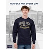 JanSport NCAA Officially Licensed Campus Long Sleeve T Shirt for Men, Soft & Breathable Pre-Shrunk Cotton Crewneck T Shirt(Georgia Tech Yellow Jackets)