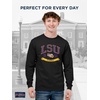 JanSport NCAA Officially Licensed Campus Long Sleeve T Shirt for Men, Soft & Breathable Pre-Shrunk Cotton Crewneck T Shirt(Iowa Hawkeyes)