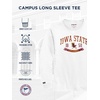 JanSport NCAA Officially Licensed Campus Long Sleeve T Shirt for Men, Soft & Breathable Pre-Shrunk Cotton Crewneck T Shirt(Iowa State Cyclones)