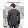 JanSport NCAA Officially Licensed Campus Long Sleeve T Shirt for Men, Soft & Breathable Pre-Shrunk Cotton Crewneck T Shirt(James Madison Dukes)