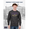JanSport NCAA Officially Licensed Campus Long Sleeve T Shirt for Men, Soft & Breathable Pre-Shrunk Cotton Crewneck T Shirt(James Madison Dukes)