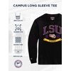 JanSport NCAA Officially Licensed Campus Long Sleeve T Shirt for Men, Soft & Breathable Pre-Shrunk Cotton Crewneck T Shirt(LSU Tigers)