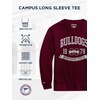 JanSport NCAA Officially Licensed Campus Long Sleeve T Shirt for Men, Soft & Breathable Pre-Shrunk Cotton Crewneck T Shirt(Mississippi State Bulldogs)