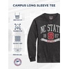 JanSport NCAA Officially Licensed Campus Long Sleeve T Shirt for Men, Soft & Breathable Pre-Shrunk Cotton Crewneck T Shirt(North Carolina State Wolfpack)