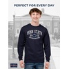 JanSport NCAA Officially Licensed Campus Long Sleeve T Shirt for Men, Soft & Breathable Pre-Shrunk Cotton Crewneck T Shirt(Penn State Nittany Lions)