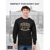 JanSport NCAA Officially Licensed Campus Long Sleeve T Shirt for Men, Soft & Breathable Pre-Shrunk Cotton Crewneck T Shirt(Purdue Boilermakers)