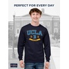 JanSport NCAA Officially Licensed Campus Long Sleeve T Shirt for Men, Soft & Breathable Pre-Shrunk Cotton Crewneck T Shirt(UCLA Bruins)