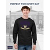 JanSport NCAA Officially Licensed Campus Long Sleeve T Shirt for Men, Soft & Breathable Pre-Shrunk Cotton Crewneck T Shirt(Washington Huskies)