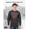 JanSport NCAA Officially Licensed Campus Long Sleeve T Shirt for Men, Soft & Breathable Pre-Shrunk Cotton Crewneck T Shirt(Washington State Cougars)