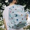 JanSport SuperBreak One Backpack – Durable, Lightweight Bag with 1 Main Compartment, Front Utility Pocket with Built-in Organizer, Premium Backpack, Cyberspace Galaxy(Pixel Party)