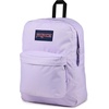 JanSport Superbreak Backpack – Durable, Lightweight Premium Backpack, White(Pastel Lilac)