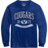 JanSport NCAA Officially Licensed Campus Long Sleeve T Shirt for Men, Soft & Breathable Pre-Shrunk Cotton Crewneck T Shirt(BYU Cougars)
