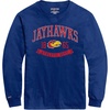 JanSport NCAA Officially Licensed Campus Long Sleeve T Shirt for Men, Soft & Breathable Pre-Shrunk Cotton Crewneck T Shirt(Kansas Jayhawks)