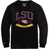 JanSport NCAA Officially Licensed Campus Long Sleeve T Shirt for Men, Soft & Breathable Pre-Shrunk Cotton Crewneck T Shirt(LSU Tigers)
