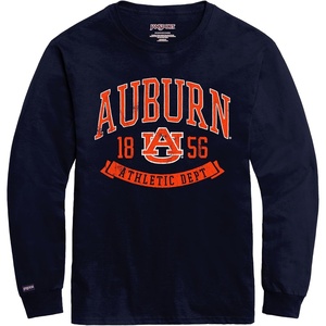 JanSport NCAA Officially Licensed Campus Long Sleeve T Shirt for Men, Soft & Breathable Pre-Shrunk Cotton Crewneck T Shirt(Auburn Tigers)
