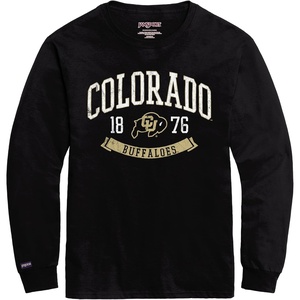 JanSport NCAA Officially Licensed Campus Long Sleeve T Shirt for Men, Soft & Breathable Pre-Shrunk Cotton Crewneck T Shirt(Colorado Buffaloes)