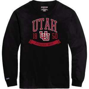 JanSport NCAA Officially Licensed Campus Long Sleeve T Shirt for Men, Soft & Breathable Pre-Shrunk Cotton Crewneck T Shirt(Louisville Cardinals)