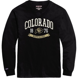 JanSport NCAA Officially Licensed Campus Long Sleeve T Shirt for Men, Soft & Breathable Pre-Shrunk Cotton Crewneck T Shirt(Missouri Tigers)