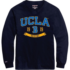 JanSport NCAA Officially Licensed Campus Long Sleeve T Shirt for Men, Soft & Breathable Pre-Shrunk Cotton Crewneck T Shirt(UCLA Bruins)