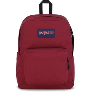 JanSport Superbreak Backpack – Durable, Lightweight Premium Backpack, White(Russet Red)