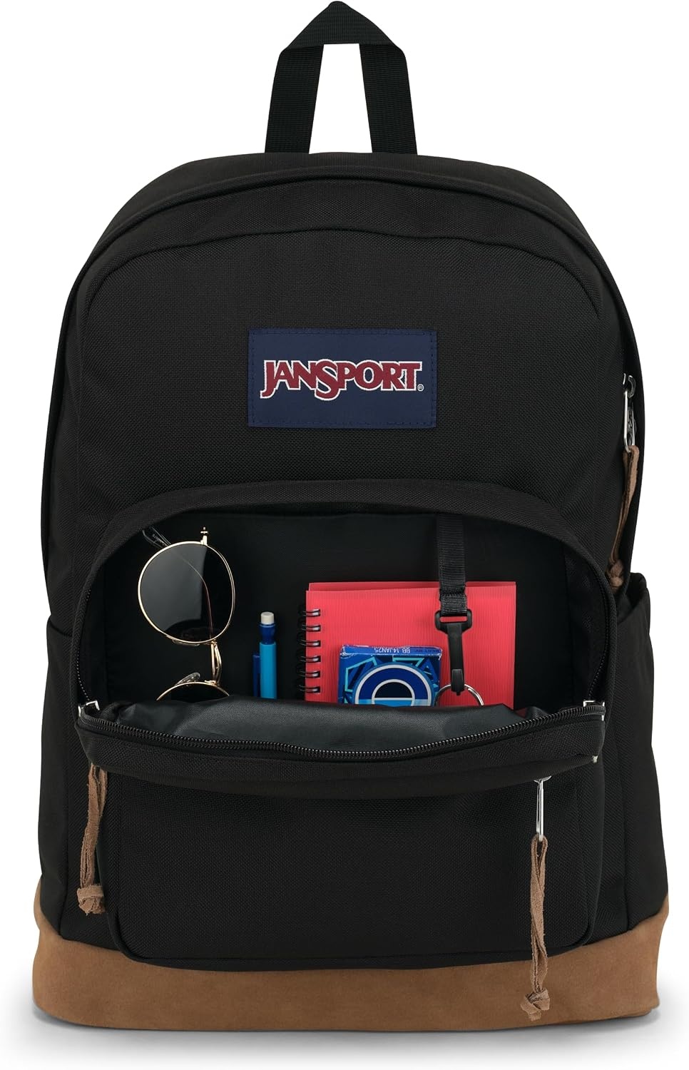 image:imageJanSport Right Pack Backpack Durable Daypack with Padded 15 Laptop Sleeve Spacious Main Compartment amp Integrated Water Bottle Pocket Misty RoseBlack