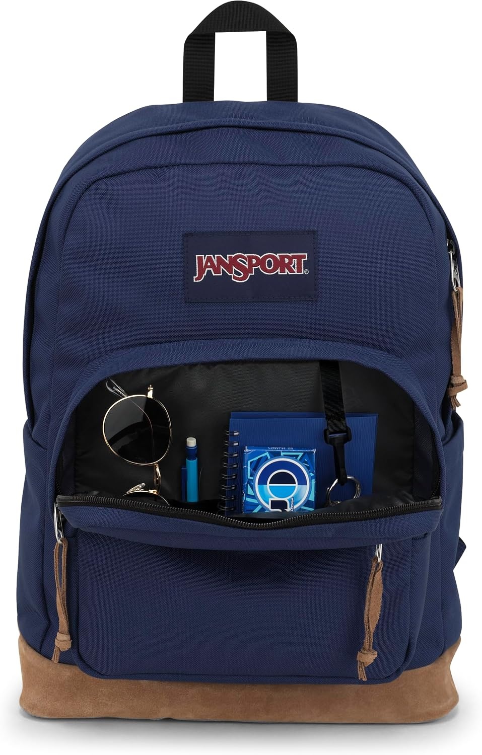 image:imageJanSport Right Pack Backpack Durable Daypack with Padded 15 Laptop Sleeve Spacious Main Compartment amp Integrated Water Bottle Pocket Misty RoseNavy