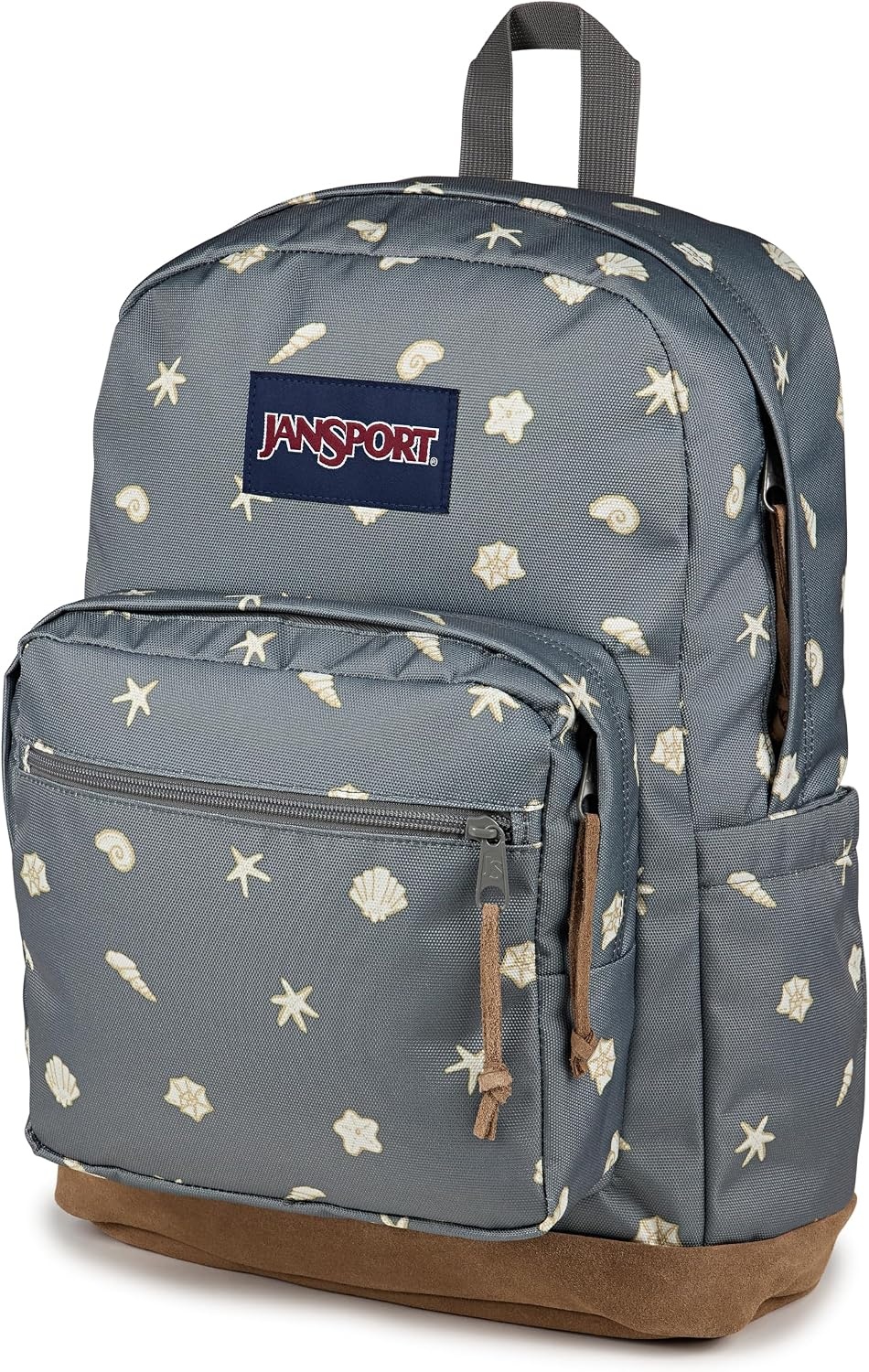 image:imageJanSport Right Pack Backpack Durable Daypack with Padded 15 Laptop Sleeve Spacious Main Compartment amp Integrated Water Bottle Pocket Misty RoseShell Yes Grey