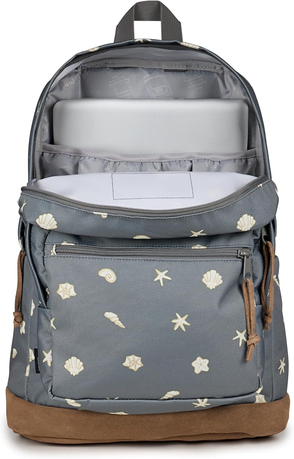 image:imageJanSport Right Pack Backpack Durable Daypack with Padded 15 Laptop Sleeve Spacious Main Compartment amp Integrated Water Bottle Pocket Misty RoseShell Yes Grey