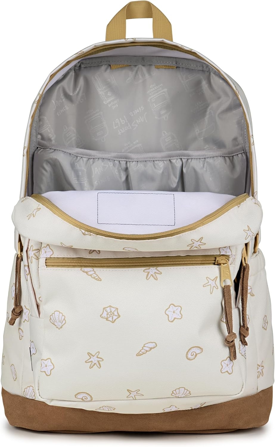 image:imageJanSport Right Pack Backpack Durable Daypack with Padded 15 Laptop Sleeve Spacious Main Compartment amp Integrated Water Bottle Pocket Misty RoseShell Yes