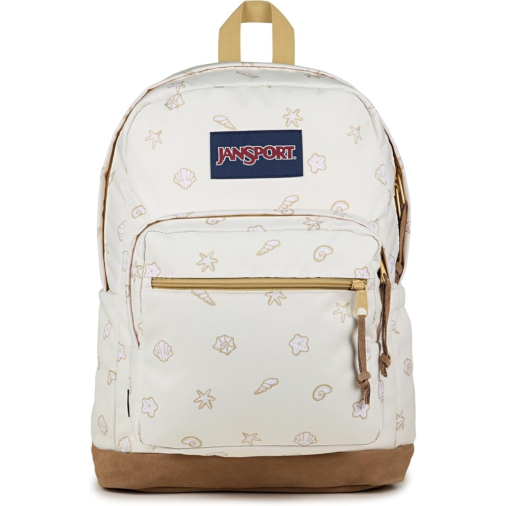 image:imageJanSport Right Pack Backpack Durable Daypack with Padded 15 Laptop Sleeve Spacious Main Compartment amp Integrated Water Bottle Pocket Misty RoseShell Yes