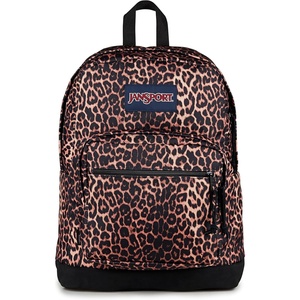 JanSport Right Pack Backpack – Durable Daypack with Padded 15″ Laptop Sleeve, Spacious Main Compartment & Integrated Water Bottle Pocket – Misty Rose(Animal Illusion)