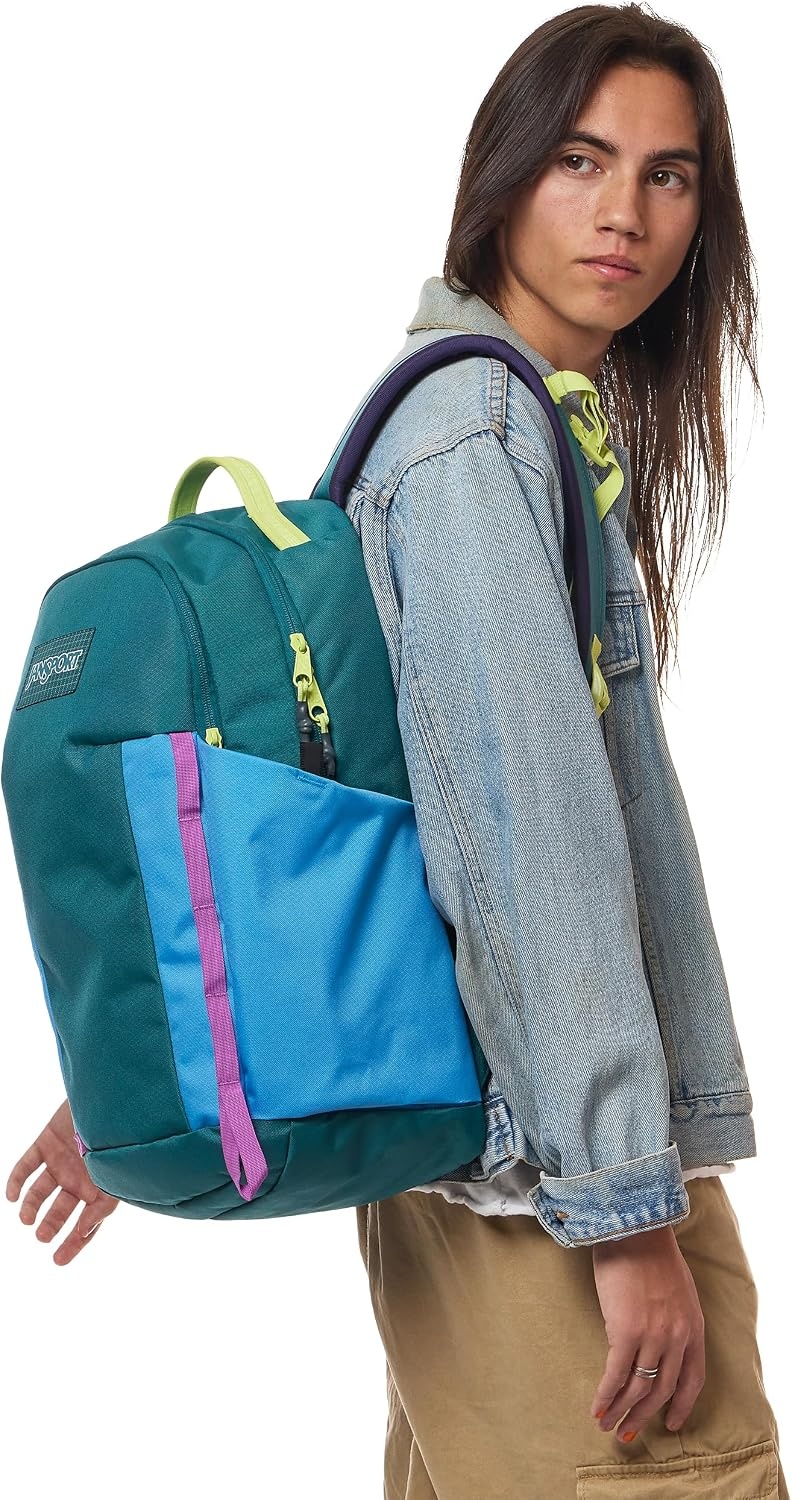 image:imageJanSport 26L All Around Pack 15 inch Laptop Sleeve Cherry LacquerEmerald Pool
