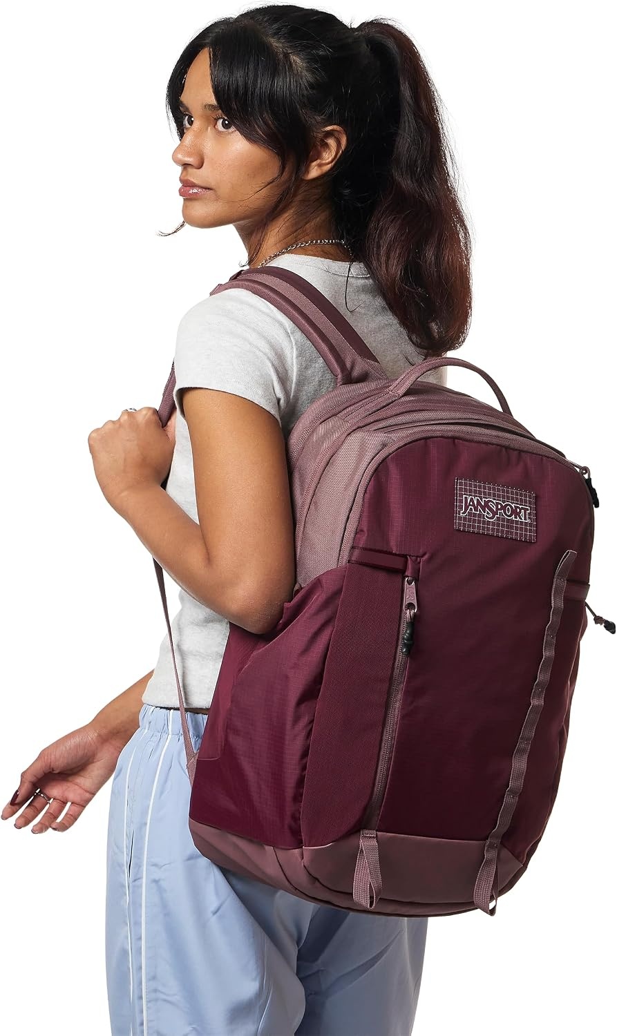 image:imageJanSport 28L All Around Pack Travel Backpack NavyCherry Lacquer