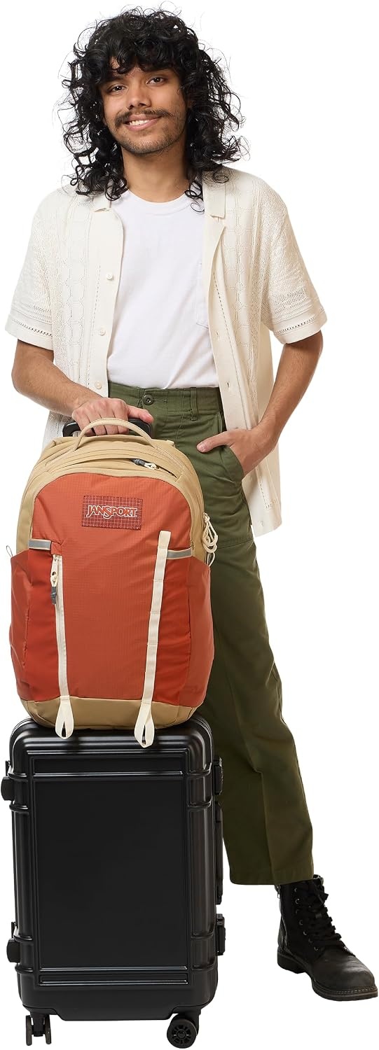 image:imageJanSport 28L All Around Pack Travel Backpack NavyDune Red