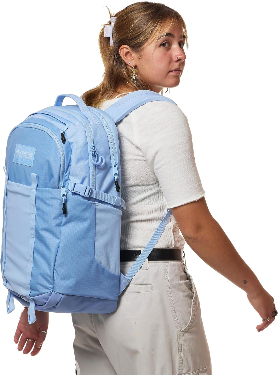 image:imageJanSport 34L All Around Pack Travel Backpack Emerald PoolHydrangea