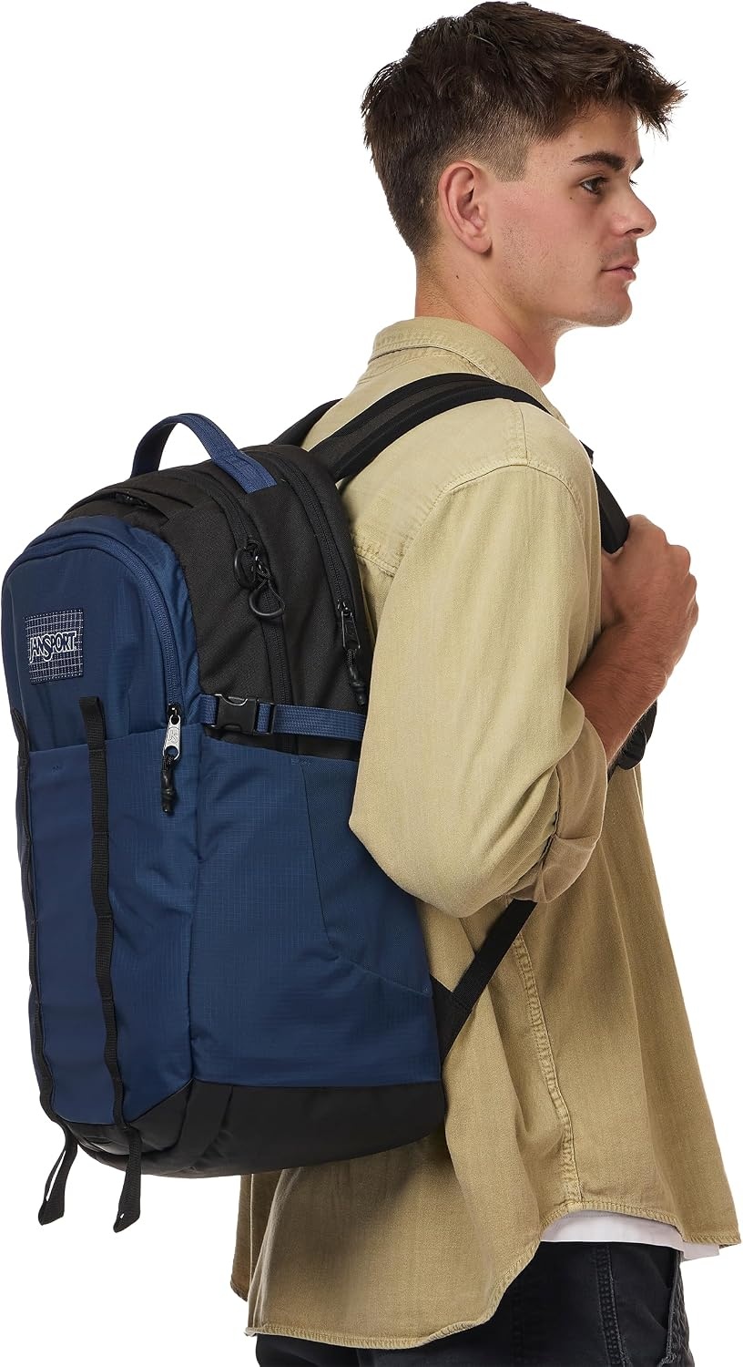 image:imageJanSport 34L All Around Pack Travel Backpack Emerald PoolNavy