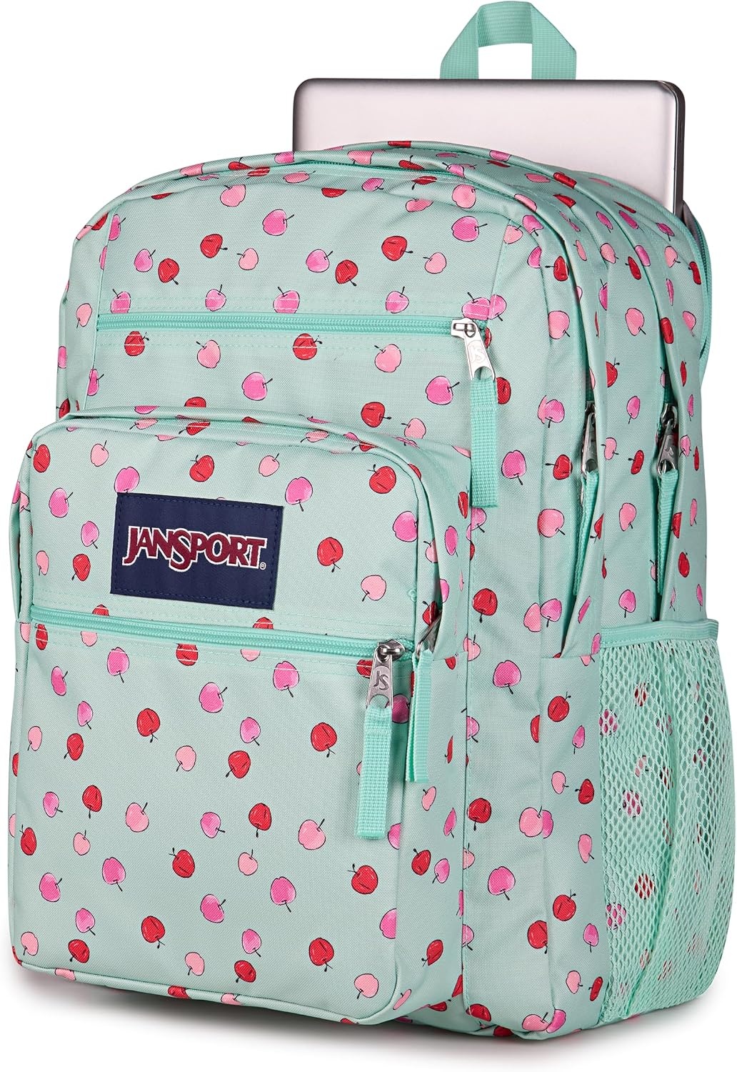 image:imageJanSport Laptop Backpack Computer Bag with 2 Compartments Ergonomic Shoulder Straps 15 Laptop Sleeve Haul Handle Fluttering FieldsApple Orchard Magic