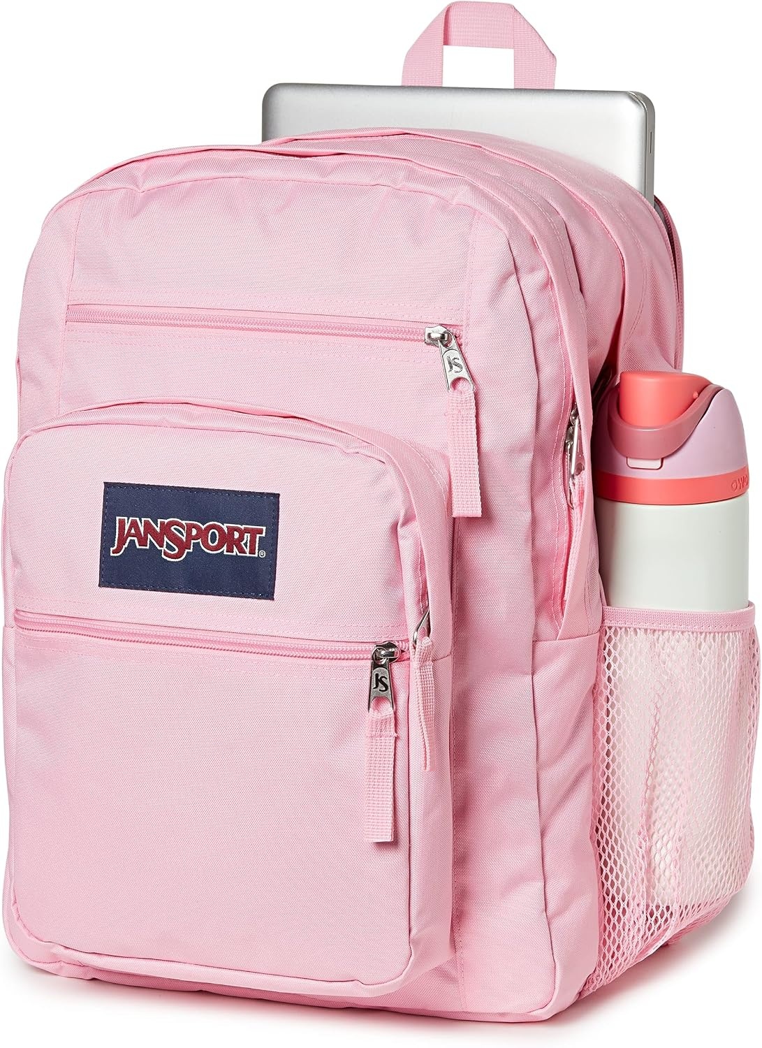 image:imageJanSport Laptop Backpack Computer Bag with 2 Compartments Ergonomic Shoulder Straps 15 Laptop Sleeve Haul Handle Fluttering FieldsBubble Gum