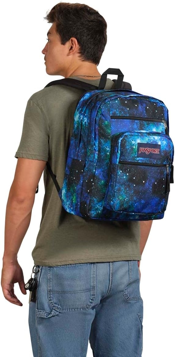 image:imageJanSport Laptop Backpack Computer Bag with 2 Compartments Ergonomic Shoulder Straps 15 Laptop Sleeve Haul Handle Fluttering FieldsCyberspace Galaxy