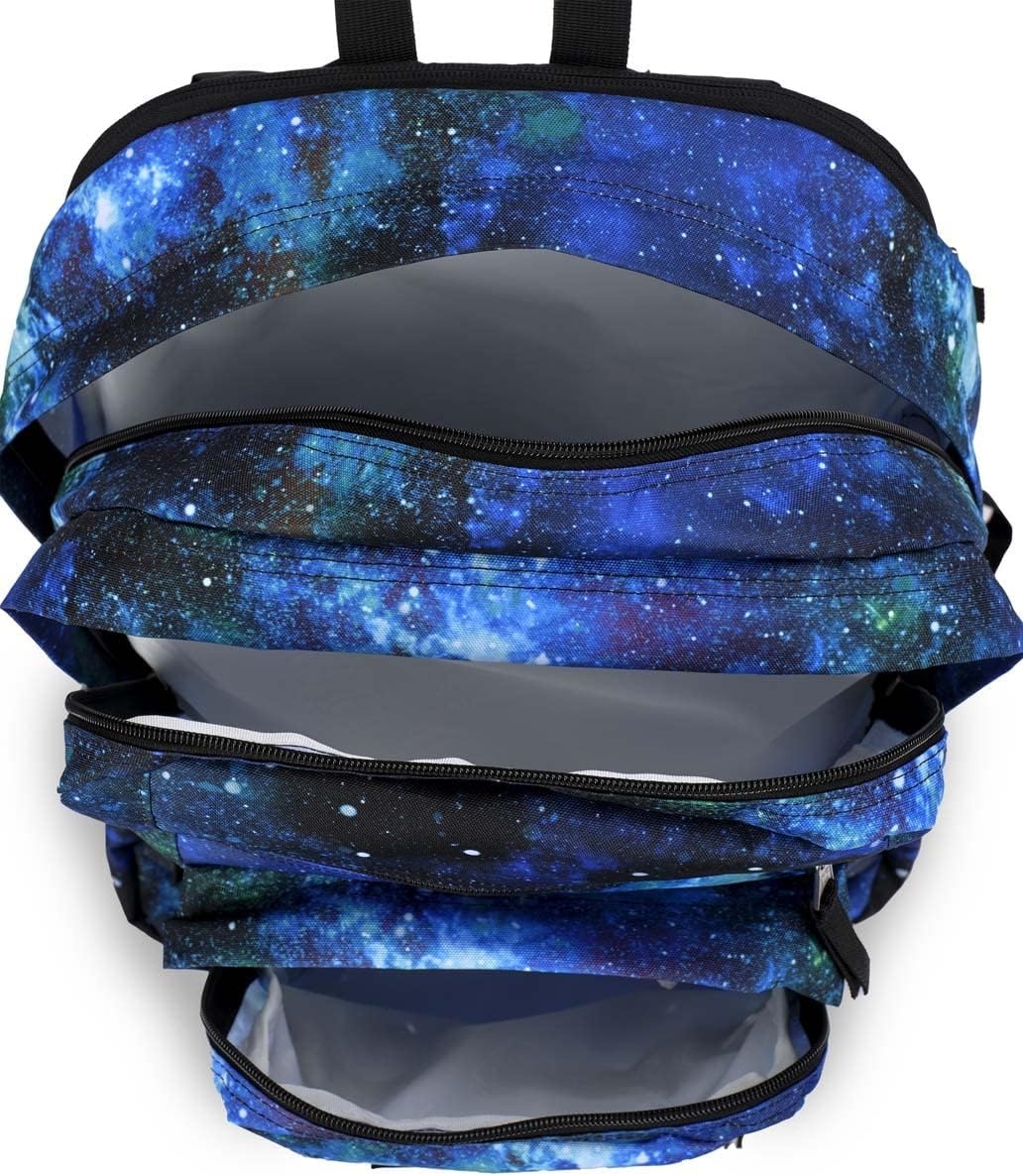 image:imageJanSport Laptop Backpack Computer Bag with 2 Compartments Ergonomic Shoulder Straps 15 Laptop Sleeve Haul Handle Fluttering FieldsCyberspace Galaxy