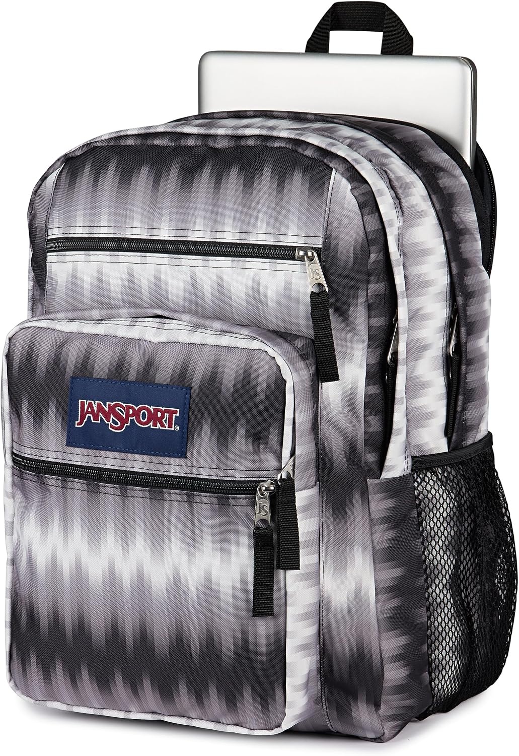 image:imageJanSport Laptop Backpack Computer Bag with 2 Compartments Ergonomic Shoulder Straps 15 Laptop Sleeve Haul Handle Fluttering FieldsDigi Tie Dye Black