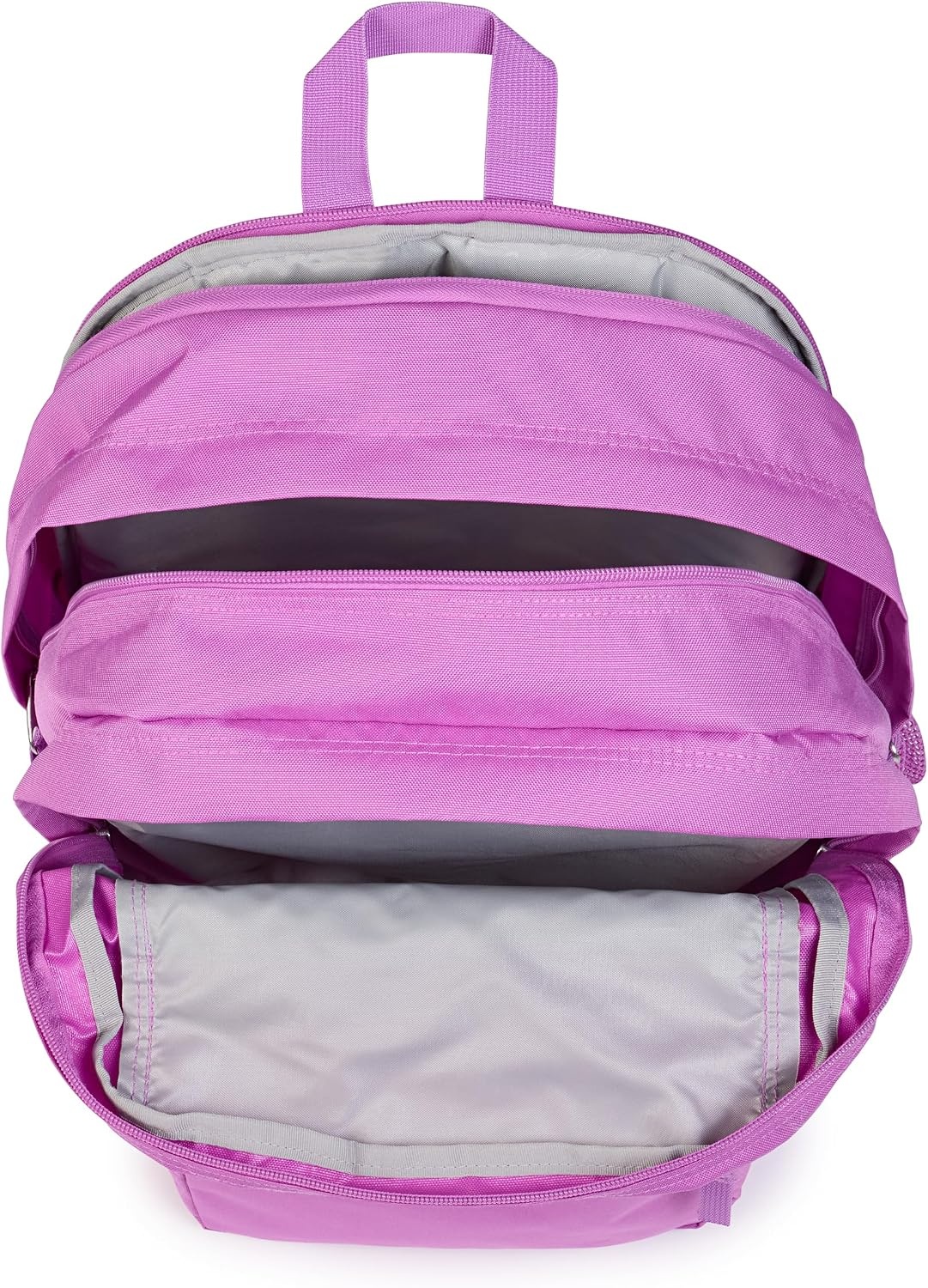image:imageJanSport Laptop Backpack Computer Bag with 2 Compartments Ergonomic Shoulder Straps 15 Laptop Sleeve Haul Handle Fluttering FieldsDigital Fuchsia