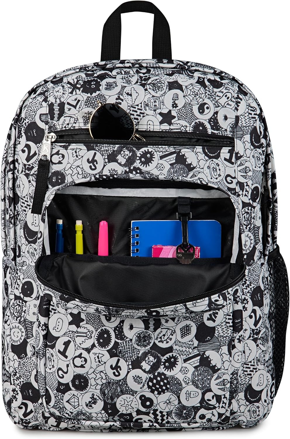 image:imageJanSport Laptop Backpack Computer Bag with 2 Compartments Ergonomic Shoulder Straps 15 Laptop Sleeve Haul Handle Fluttering FieldsDoodle Dots