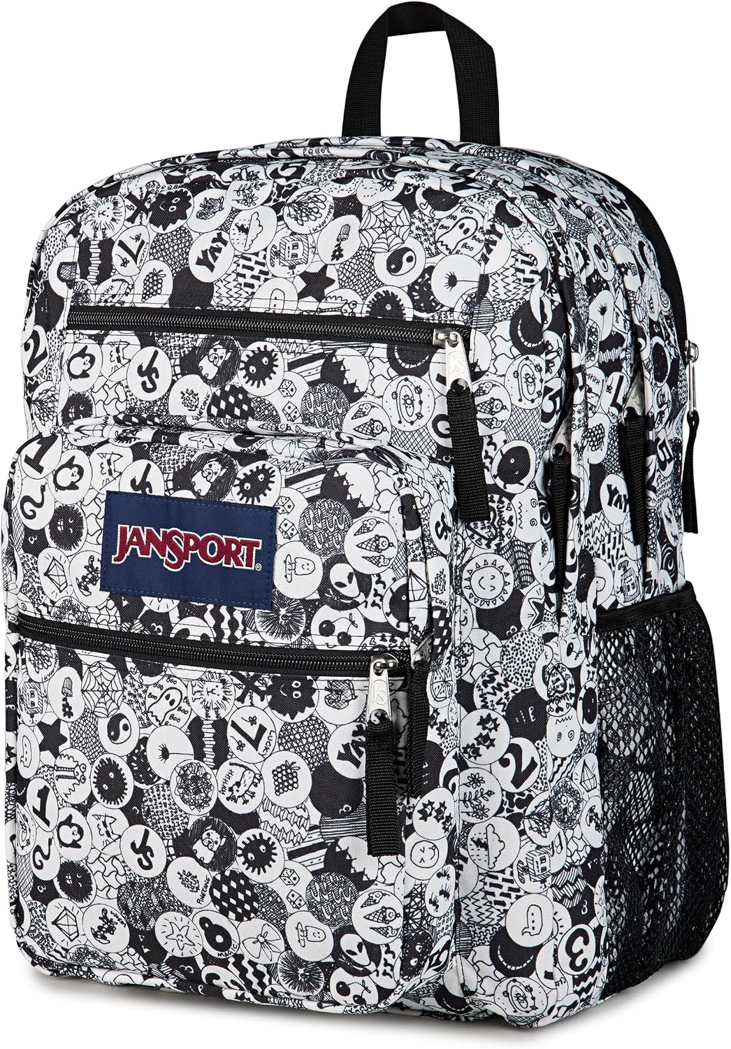 image:imageJanSport Laptop Backpack Computer Bag with 2 Compartments Ergonomic Shoulder Straps 15 Laptop Sleeve Haul Handle Fluttering FieldsDoodle Dots